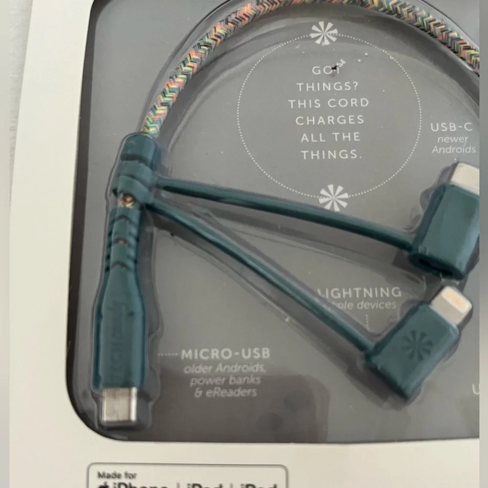 TechCandy Triple Header USB Cable